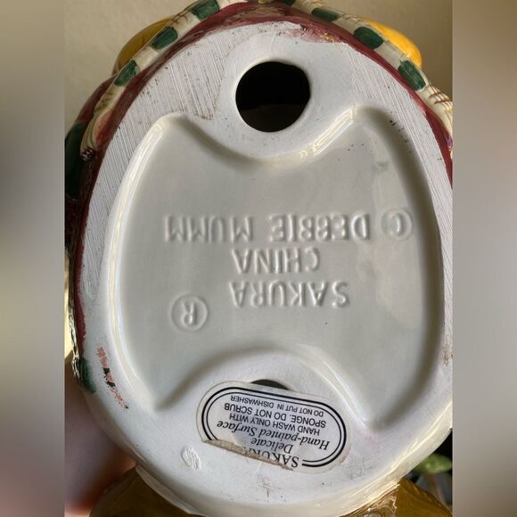 Debbie Mumm Snow Angel 3D Dish Snowman Candy Bowl, Vintage Debbie Mumm by Sakura - Picture 7 of 7